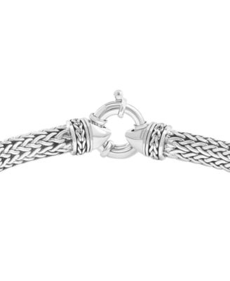 Men's Onyx Bracelet in Sterling Silver with 14k Yellow Gold