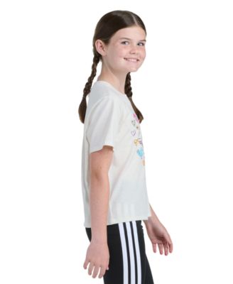 Girls' 8-16 Short-Sleeve Graphic Heather T-Shirt