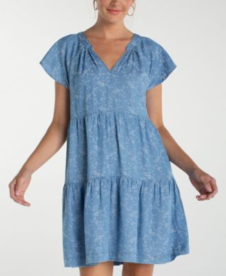 Women's Tiered V-Neck Dress