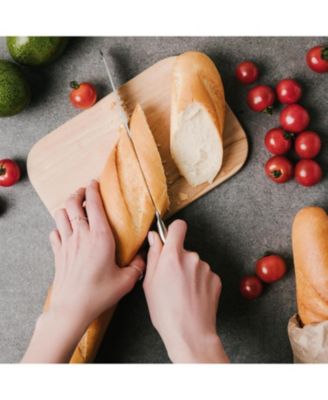 Serrated Bread Knife - Stainless Steel Bread Knife for Homemade Bread, Cake, Bagel