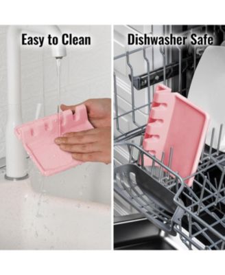 Silicone Kitchen Utensil Rest with Drip Pad for Multiple Utensils