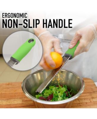 Zester Grater with Handle - Heavy Duty Cheese Grater & Vegetable Grater