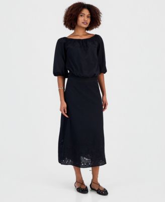 Women's Floral Lace Off-The-Shoulder Blouse