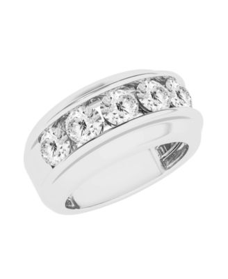 Men's Lab Grown Diamond (3 ct. t.w.) Ring in 10k White Gold