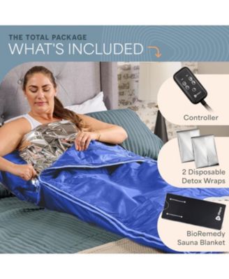 Infrared Sauna Blanket Full Body – Portable Lifepro Sauna Blanket with Adjustable Heat & Timer, Home Detox & Relaxation Sauna Blanket