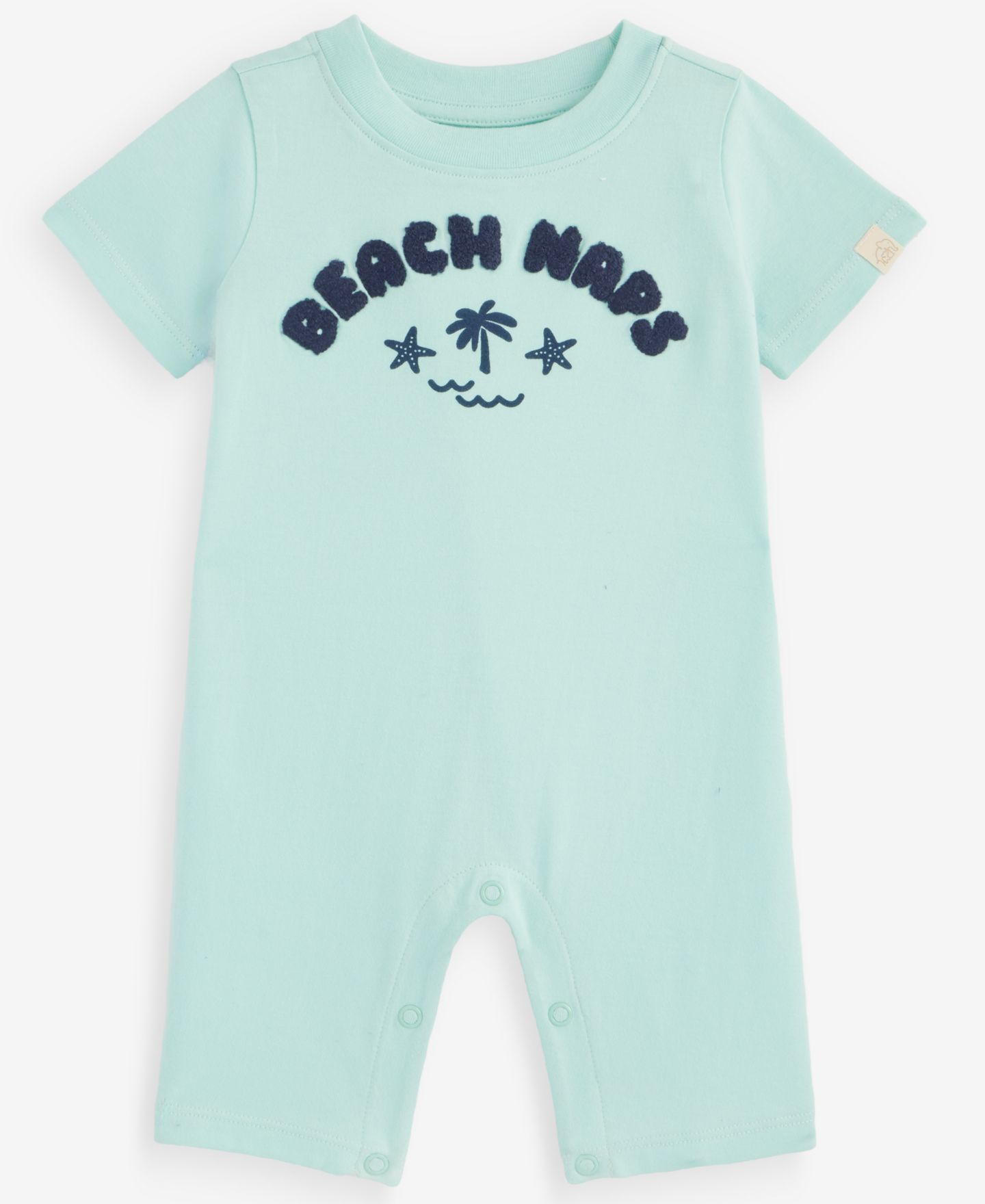 Комбинезон First Impressions Beach Naps Cotton Romper для мальчиков-малышей, цвет: Мятный — фото 1