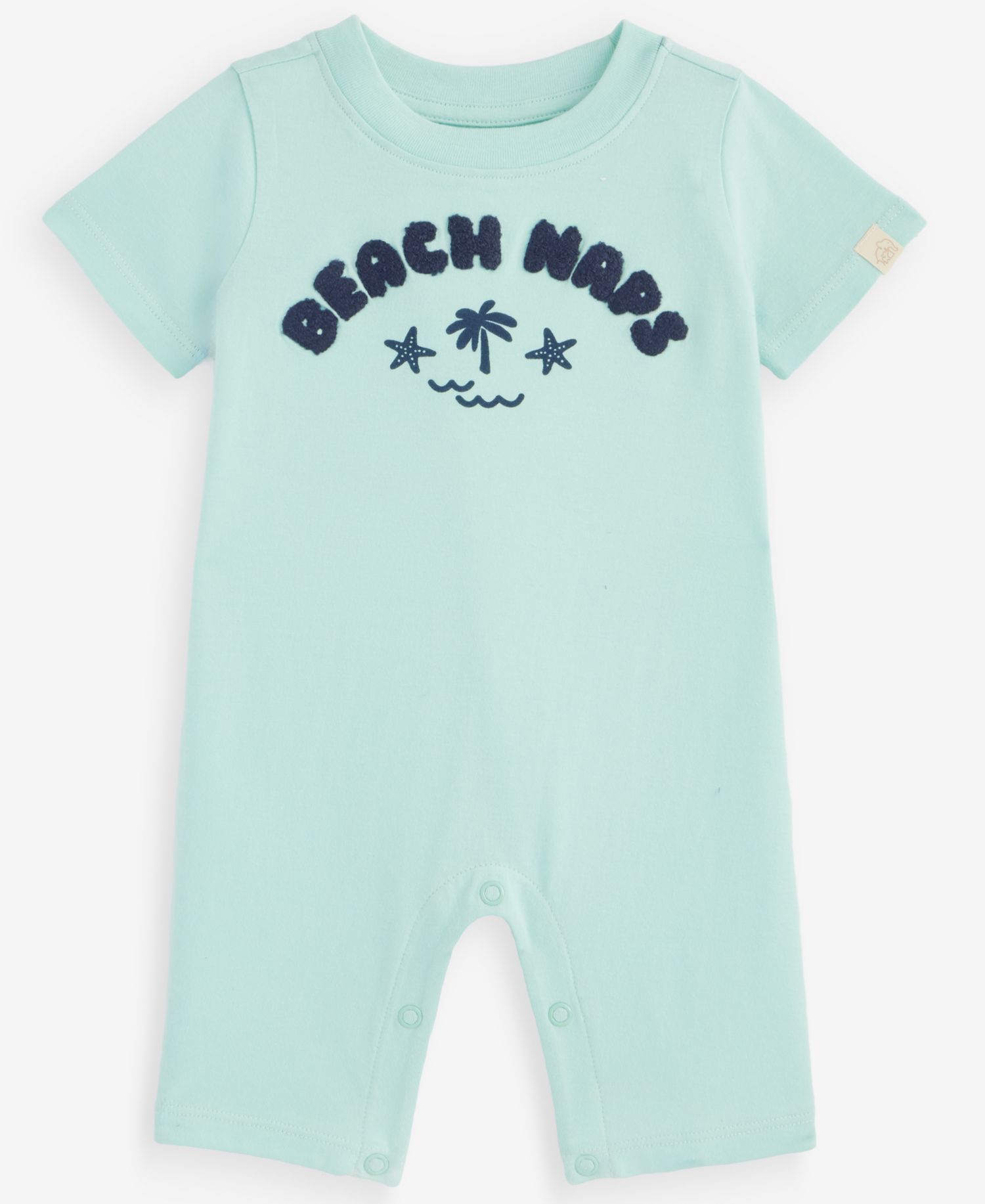 Baby Boys' 0M-24M Beach Naps Cotton Romper