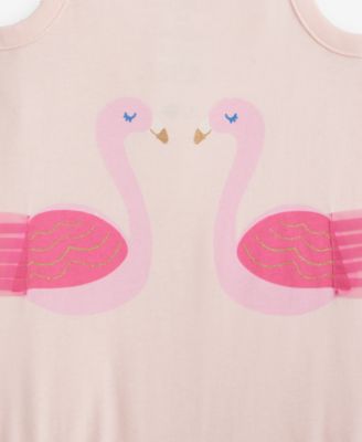 Baby Girls' 0M-24M Two Flamingos Sunsuit