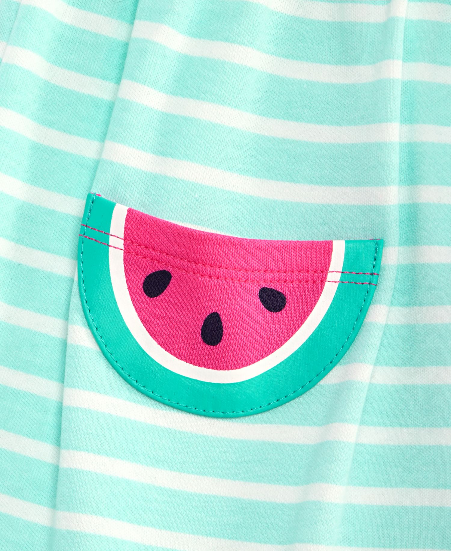 Baby Girls' 0M-24M Striped Watermelon-Pocket Dress