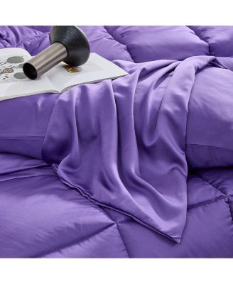 Snorze Cloud Comforter Set - Ultra Cozy Bamboo - Oversized Comforter in Passion Flower,QN