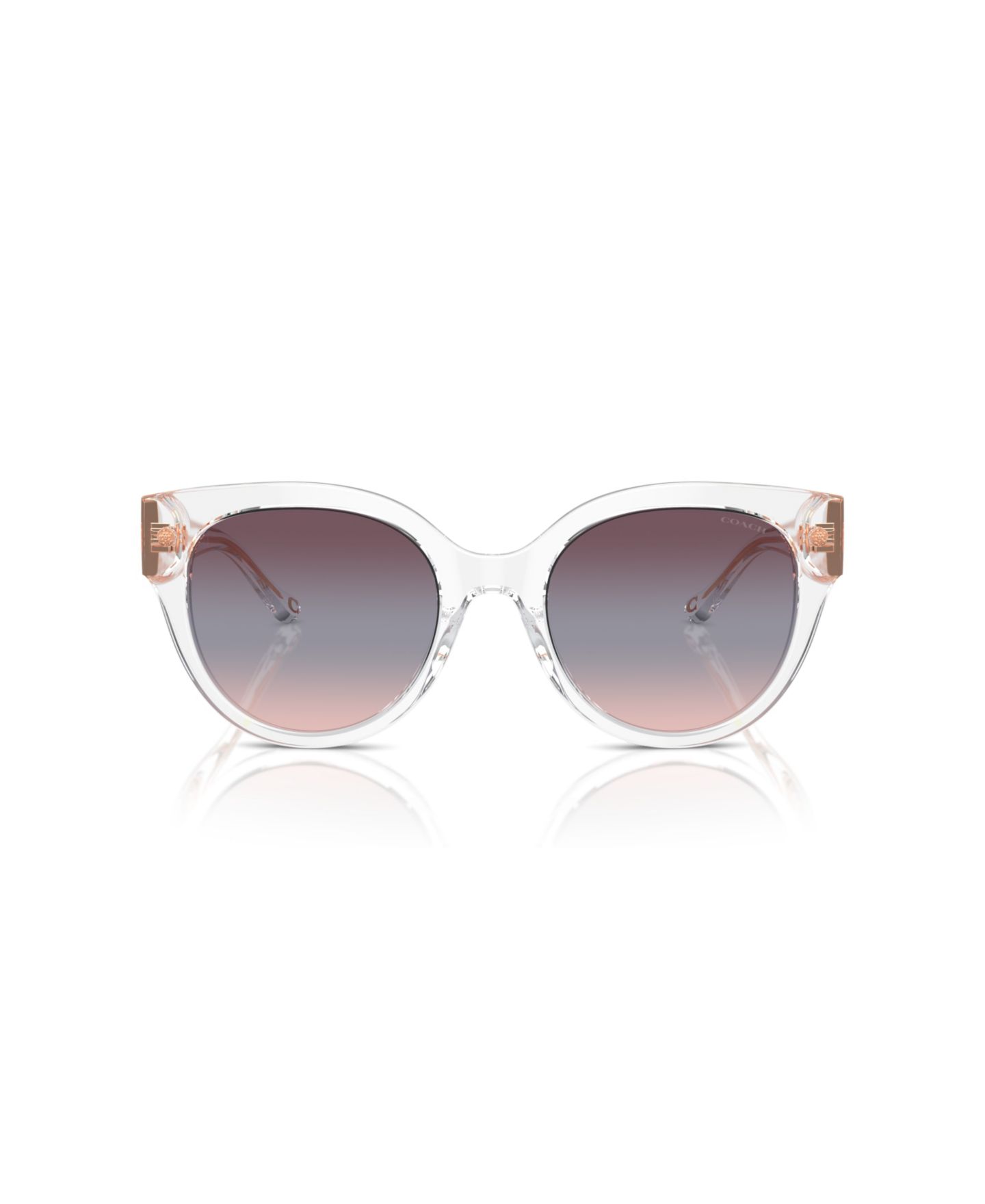 Женские солнцезащитные очки Coach Round Sunglasses, CR612 HC8393U, цвет: Прозрачный — фото 2