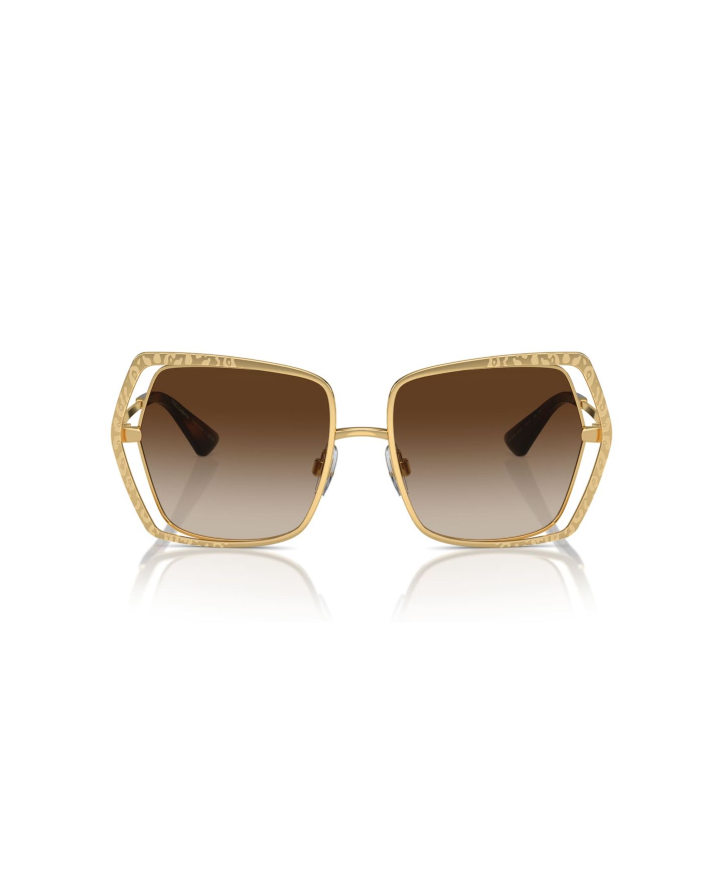 Женские солнцезащитные очки Dolce&Gabbana Butterfly Sunglasses, DG2306, цвет: Золотой — фото 6