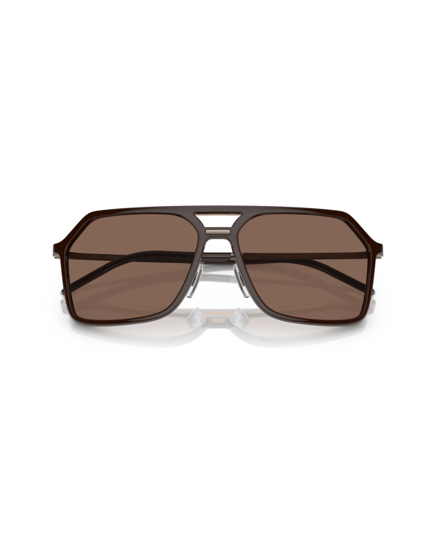 Мужские солнцезащитные очки Dolce&Gabbana Pilot Sunglasses, DG6196, цвет: Коричневый — фото 5