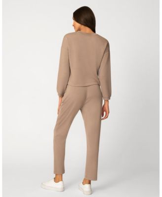 Women's Crochet Trim Knit Set