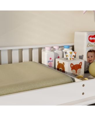 Changing Table with 7-Drawers, Guardrail Top, Anti-Tip Safety Feature