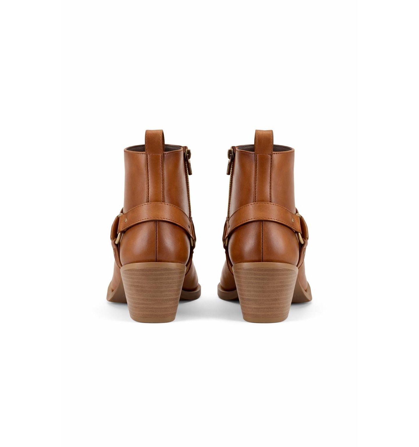 Женские ботинки Forastero Western Fashion Leather Booties, цвет: Светлый коричневый — фото 3