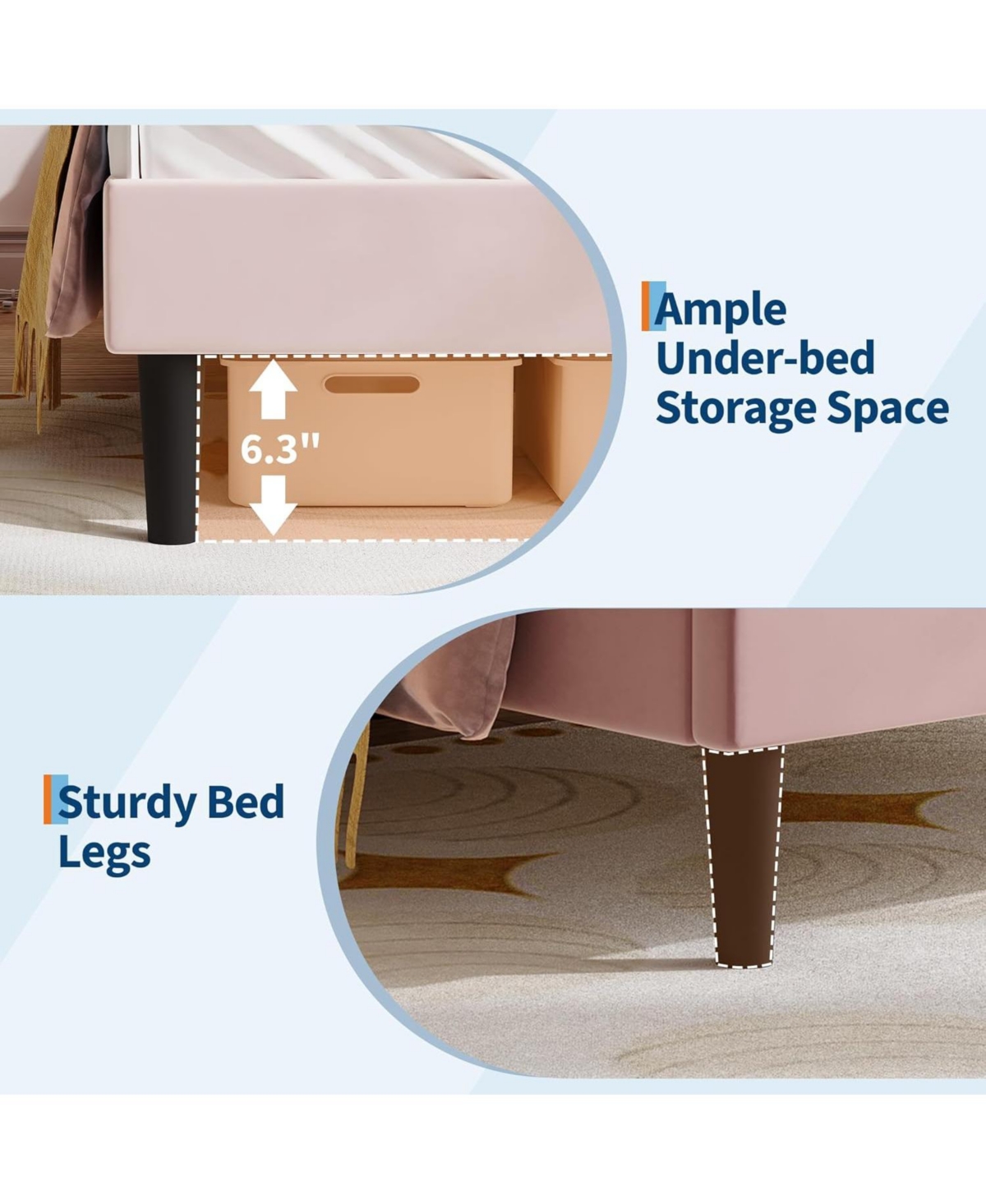 gaomon Twin Bed Frame with Cat Headboard, Platform Grb Led Lights & Strong Wood Slats Support, Noise Free