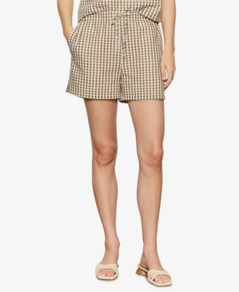 Женские шорты Sanctuary Seersucker Gingham, цвет: В мелкую клетку