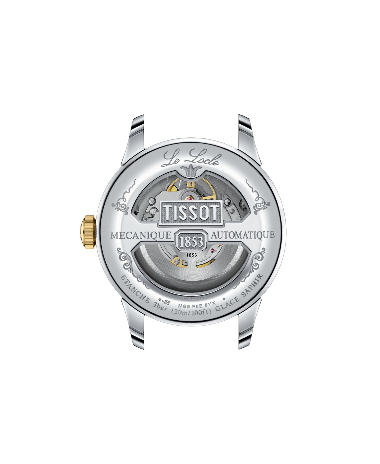 Мужские часы Tissot Powermatic Two-Tone Stainless Steel Watch, 39.30mm — фото 2