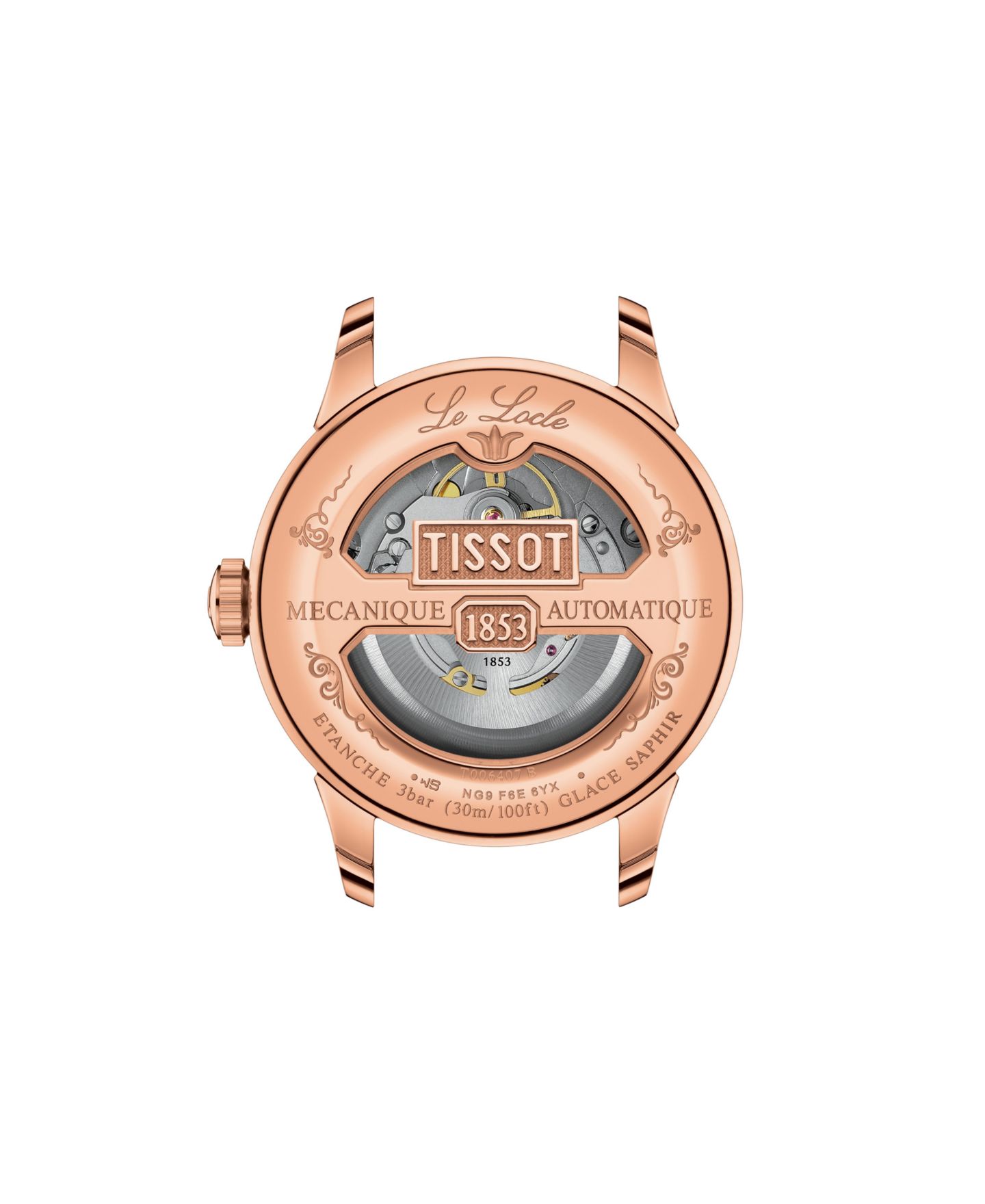 Мужские часы Tissot Powermatic PVD Coated Stainless Steel, 39.30mm — фото 2