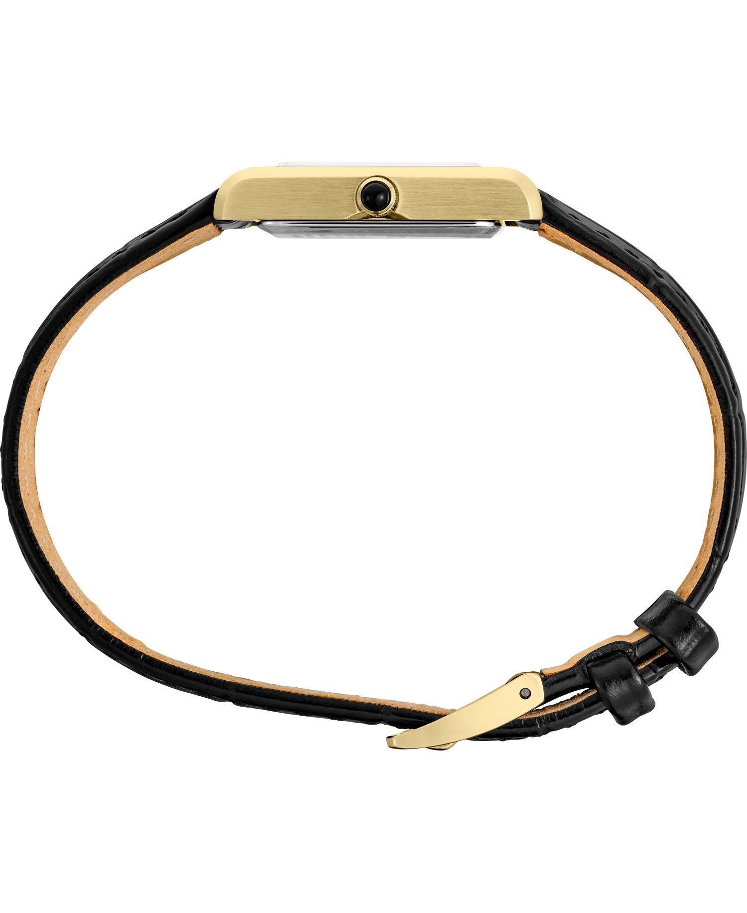 Women's Gold Leather Strap Watch, 19.6mm