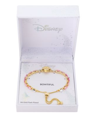 Minnie Mouse Pink Ombre Baguette Crystal Bolo Bracelet