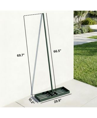 30" x 10" Lawn Leveling Rake with 66.5" Handle