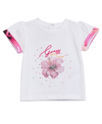 Baby Girls' Short-Sleeve T-Shirt and Shorts, 2-Piece Set