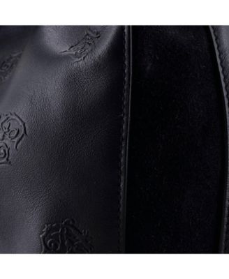 Medium Tao Zipped Tote Little Horses Embroidered Leather