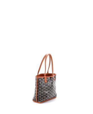 Mini Anjou Reversible Tote Coated Canvas
