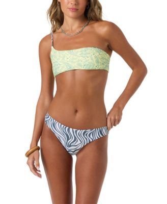 Women's Printed One-Shoulder Bikini Top