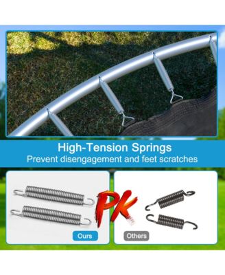 Outdoor Trampoline Bounce Combo W/Safety Closure Net Ladder