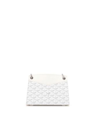 Mini Structured Rouette Chain Shoulder Bag Coated Canvas