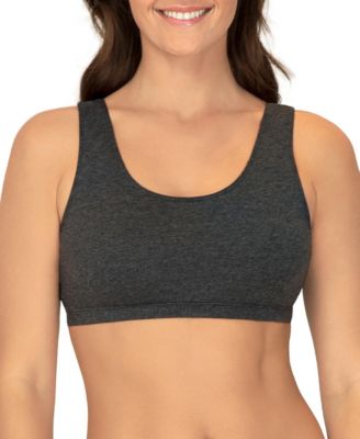 Women's Tank Style Cotton Sports Bra, 6 Pack
