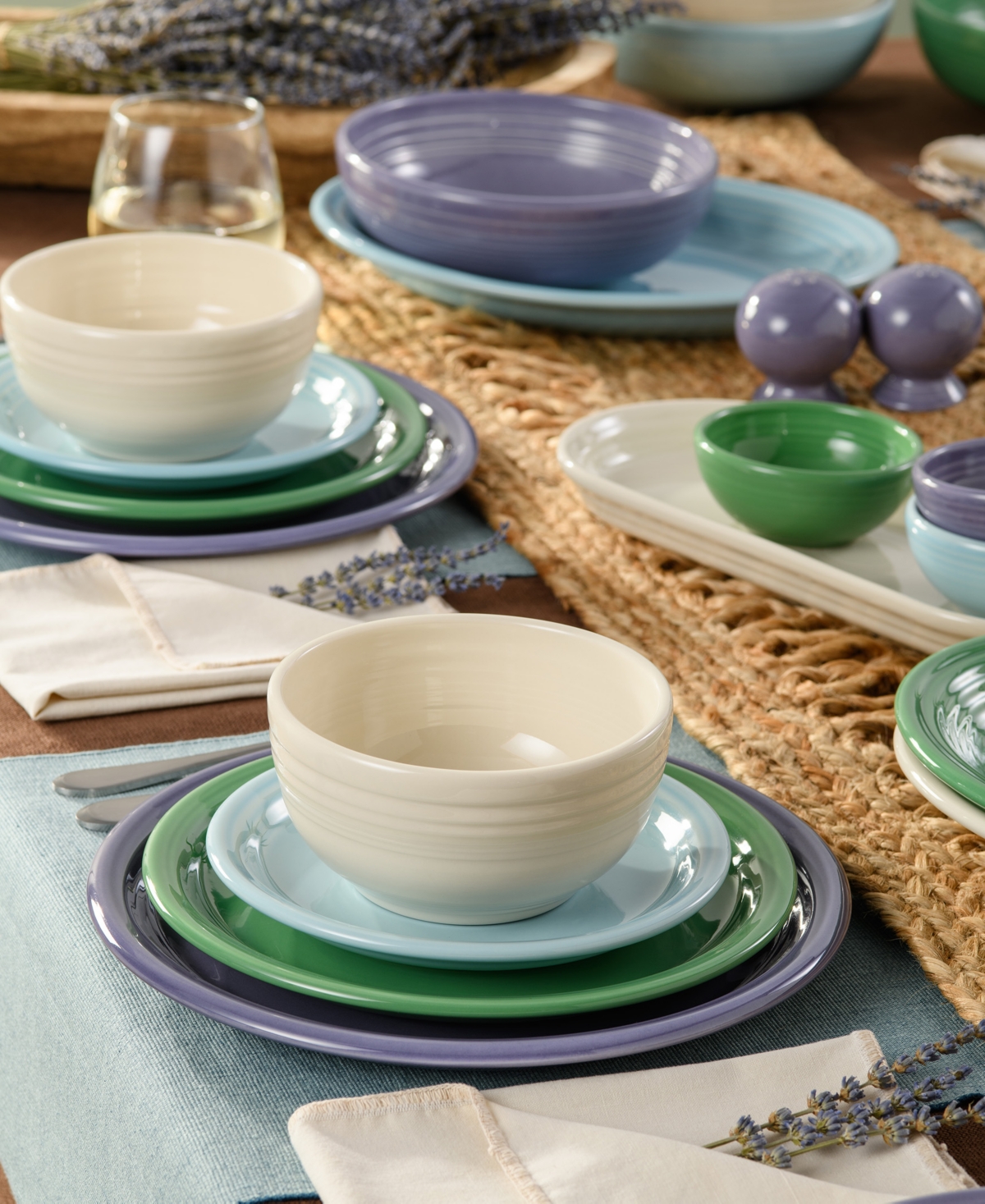 Fiesta Lavender Fields Bistro Coupe 12-Pc. Dinnerware Set, Service For 4