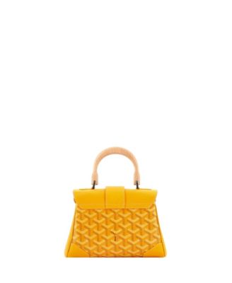 Mini Saigon Top Handle Bag Coated Canvas with Leather