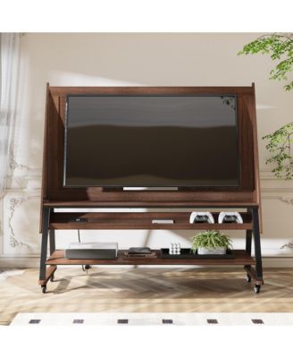 40-60 Inch Universal TV Stand, Movable Media Console, Entertainment Center with 3-Layer Storage Rack