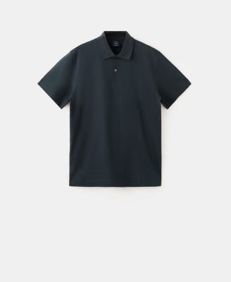 Men's Cotton Fine-Knit Polo Shirt