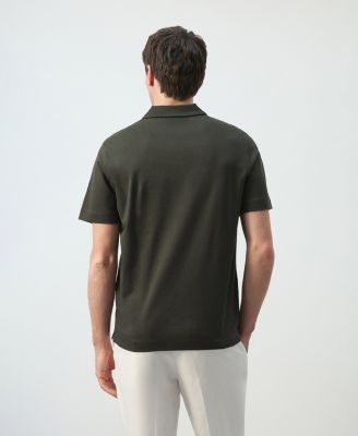 Men's Cotton Fine-Knit Polo Shirt