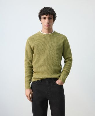 Men's Medium-Knit Microstructure Sweater
