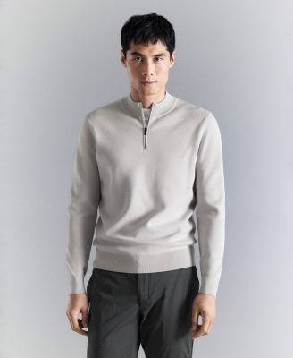 Men's Comfort Stretch Zip-Up Sweater