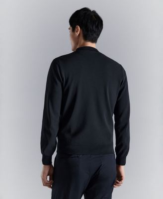 Men's Combined Knit Bomber Jacket