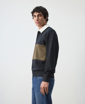 Men's Cotton Polo Sweatshirt