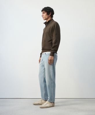 Men's Cotton Zip-Neck Sweatshirt