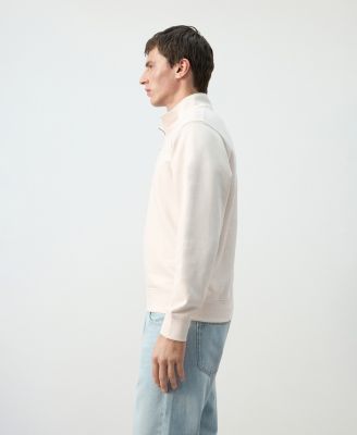 Men's Cotton Zip-Neck Sweatshirt