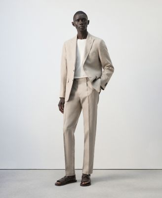 Men's Amalfi Linen Slim-Fit Suit Pants