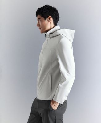 Men's Detachable Hood Water-Repellent Bomber Jacket