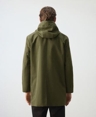 Men's Removable Hood Water-Repellent Parka
