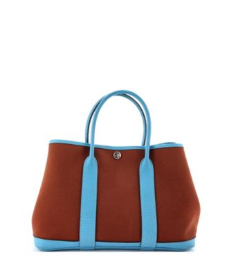 30 Garden Party Tote Toile and Leather