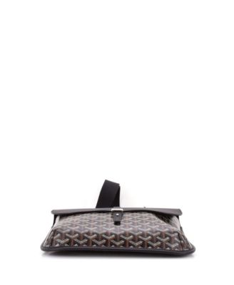 Coursier Messenger Bag Coated Canvas and Leather